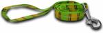  ABC-ZOO Lesă din nailon pentru câini - model ecosez, culoare verde și galben 2 x 120 cm