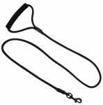 PET NOVA Lesă rotundă din nylon pentru câini, neagră, S - 120 cm