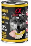 Alpha Spirit Alpha Spirit Dog Wet - Rabbit & Banana 400 g