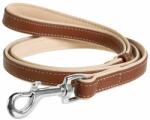COLLAR Lesa din piele WAUDOG Soft - 122cm, 25mm - maro - bej