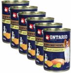 ONTARIO Conservă ONTARIO cu carne de vițel cartofi dulci și ulei de in - 6 x 400g