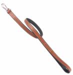  COLLAR Lesă din piele pentru câini Collar Soft - 122cm, 18mm - maro - negru