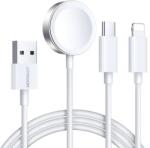 JOYROOM S-IW008 3-in-1 cable magnetic charger USB-A - Lightning/USB-C 1.2m - white - pcone