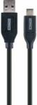 SCHWAIGER USB-Kabel 3.0 St. A->3.1 Type C 0, 5m fekete (LK050C 533) (LK050C 533)
