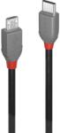 Lindy 36892 USB kábel 2 M USB 2.0 USB C Micro-USB B Fekete, Szürke (36892) (36892)