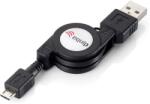 Equip 128595 USB kábel 1 M USB 2.0 USB A Micro-USB B Fekete (128595) (128595)