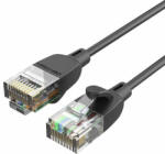 Vention 6A kategóriás hálózati kábel Vention IBIBI 3m Fekete Slim típus (IBIBI)