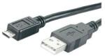 MediaRange USB-Kabel f. Smartphones (USB/MicroUSB)1.2m, black (MRCS138) (MRCS138)