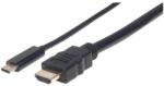 Manhattan 152235 video átalakító kábel 1 M USB C-típus HDMI A-típus (Standard) Fekete (152235) (152235)