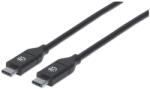 Manhattan 355247 USB kábel 2 M USB 2.0 USB C Fekete (355247) (355247)
