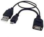 TECHLY 0.3m USB 2.0 A M/F - Micro USB 2.0 M USB kábel 0, 3 M USB A USB A/Micro-USB B Fekete (ICOC-MUSB-MC2) (ICOC-MUSB-MC2)