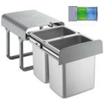 EKOTECH - Beépíthető hulladékgyűjtő EKKO 40 - 2x16 liter (90044100) - watermarkt