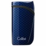 Colibri Falcon Carbon Fiber Blue különleges kialakítású szúró lángos szivar öngyújtó - kék (C-LI310T8)