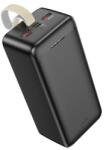 hoco. Baterie Externa 2x USB, Type-C, Micro-USB, PD30W, 40000mAh - Hoco Smart (J111C) - Neagra