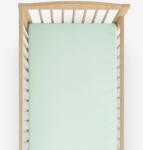Goldea gyermek pamut lepedő kiságyba - világos menta 70 x 140 cm