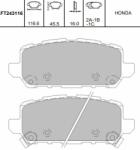 KAVO PARTS fékbetétkészlet, tárcsafék KAVO PARTS KBP-2065