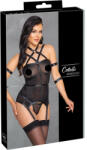 Cottelli Collection Bondage pántos felső kézrögzítőkkel és tanga fekete M