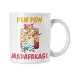  Pew-Pew Madafakas - Fehér Bögre (317982)