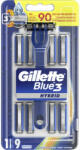  Gillette készülék+9 db borotvabetét Blue 3 Hybrid