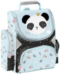 PASO Merevfalú ergonomikus iskolatáska 36x28x15 cm PASO PP23PQ-525 - Panda kék (K16820)