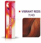 Wella Color Touch Vibrant Reds professzionális demi-permanent hajszín többdimenziós hatással 7/43 60 ml