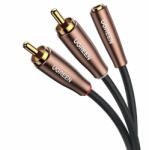 UGREEN Cablu audio Ugreen 3, 5 mm mini jack (female) - 2RCA (male) 3m brown (AV198 60987)
