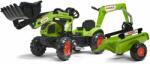 FALK Tractor cu pedale FALK 2040N Claas Arion 410 cu cupă, excavator și remorcă (FA2040N)