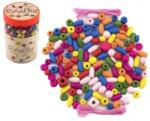 Teddies Mărgele din lemn colorate cu elastice cca 900 buc în cutie de plastic (TD00850248)