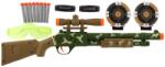 Teddies Pistol/Pușcă cu vizor plastic 51cm + cartușe de spumă 8 buc. , ochelari (TD00850650)