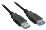 Sharkoon Kabel USB 3.0 Verlängerung 2, 0m schwarz (4044951015689) (4044951015689)