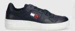 Tommy Jeans sneakers din piele TJM RETRO BASKET ESS culoarea negru, EM0EM01395 PPYH-OBM099_59X