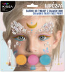 Kidea - VEŠTEC arcfestékek - 3 szín + ecset és gyémánt (készlet)