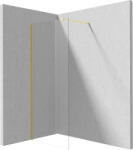 Deante Prizma perete cabină de duș walk-in 80 cm auriu luciu/sticla transparentă KTJ_Z38P