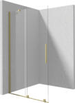 Deante Prizma perete cabină de duș walk-in 90 cm auriu periat/sticla transparentă KTJ_R39R