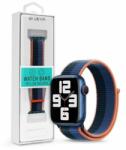 DEVIA ST364716 Apple Watch 42/44/45/49mm kék/fekete szövet sport szíj (ST364716) - mentornet
