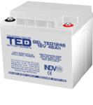 TED Electric Acumulator 12V 46Ah GEL DEEP CYCLE M6, TED Electric TED003454 (A0058591) Baterii de unica folosinta
