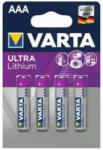 VARTA Ultra Lithium FR03 AAA elem 4db/bl (ár/db)