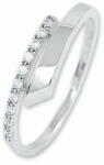  Brilio Silver Gyengéd ezüst kristály gyűrű 426 001 00573 04 (Kerület 55 mm)