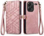  Husa portofel GEOM pentru Xiaomi Redmi Note 13 Pro+ 5G roz