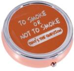 Angelo kör alakú narancssárga zsebhamutál - to smoke or not to smoke (A-400805-5)