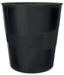 LEITZ Papírkosár, 15 liter, LEITZ "Wow", fekete (E52781095) - bestoffice
