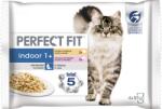 Perfect Fit Indoor 1+ alutasakos macskatáp, 4 darabos csomagban - 340 g