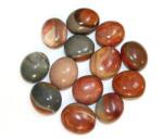  Jasp Policrom Mineral Natural Rulat 30-35 x 22-26 mm - ( XL ) - 1 Buc