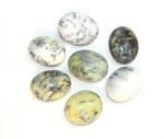  Opal Dendritic Mineral Natural Rulat 35-38 x 30-33 mm - ( XL ) - 1 Buc