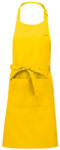 Kariban pamut hosszú kötény fém csúszócsattal KA885, Yellow-U