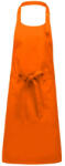 Kariban pamut hosszú kötény, fémcsatos nyakpánttal KA895, Orange-U