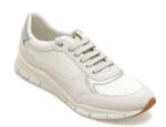 Geox Pantofi sport GEOX albi, D35F2A, din piele intoarsa 39