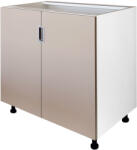 International Service Imola, Corp inferior 2 usi , Alb / Ice coffe , 80 x 52 x 82 cm