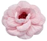 Zia Fashion Brosa eleganta floare roz deschis din voal mijloc rosu 8.5 cm, Corizmi, Lumi