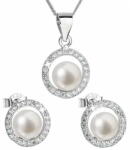  Evolution Group Luxus ezüst ékszerkészlet valódi gyöngyökkel Pavona 29023.1 (fülbevaló, lánc, medál) - mall